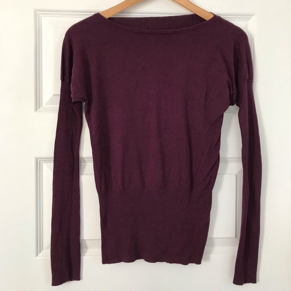 Deep purple sweater